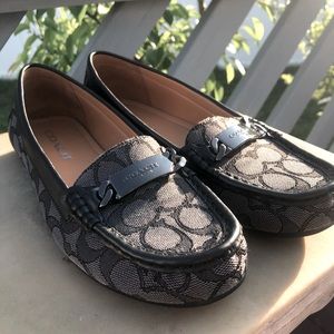 Coach “Olive Driver” Signature C Canvas Black/Gray